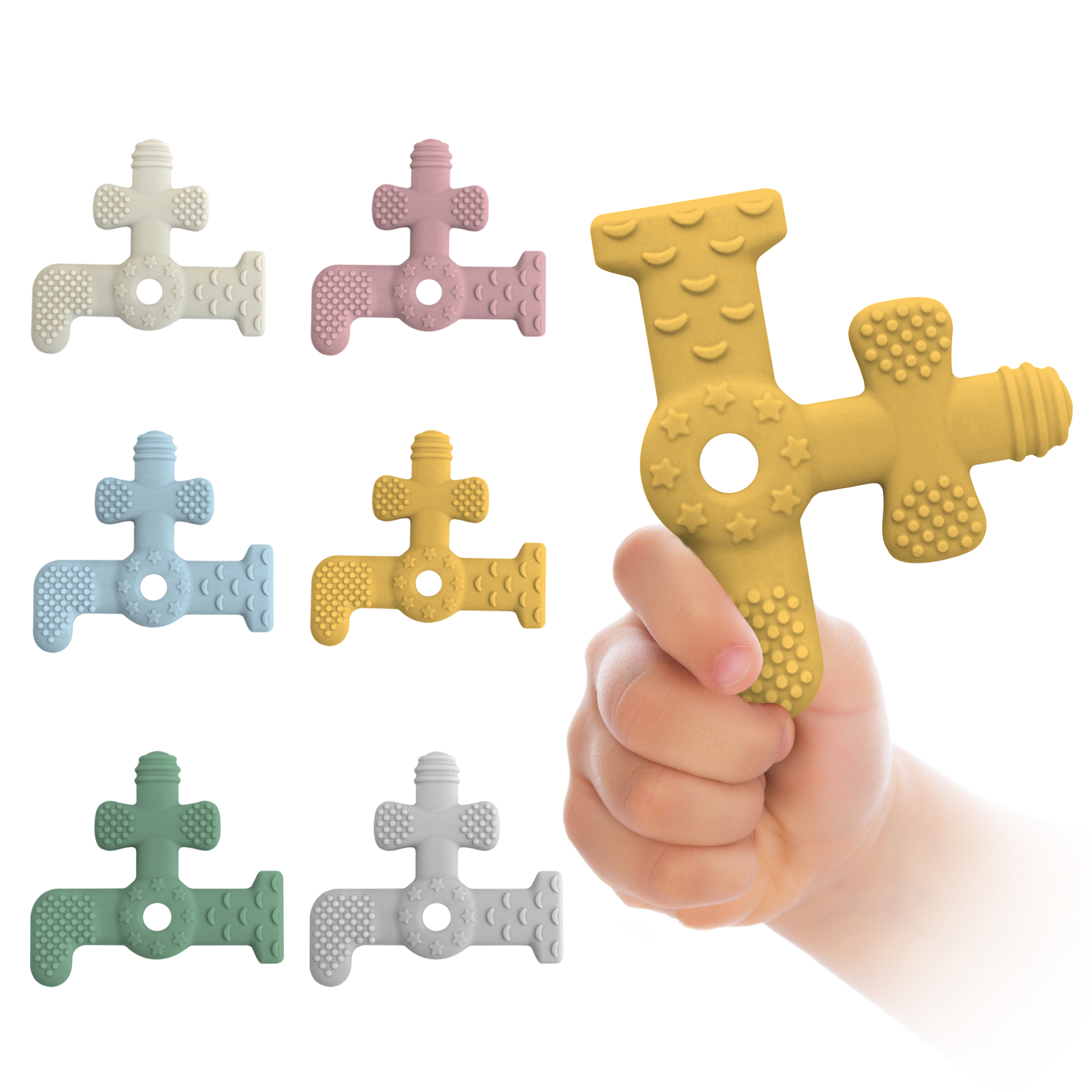 Silicone Tap Washer - Faucet Shape Silicone Teether for 0-6