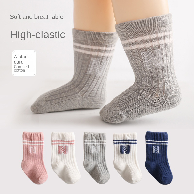Pipe Bending Spring - Newborn Baby Boy Mid-tube Socks Children