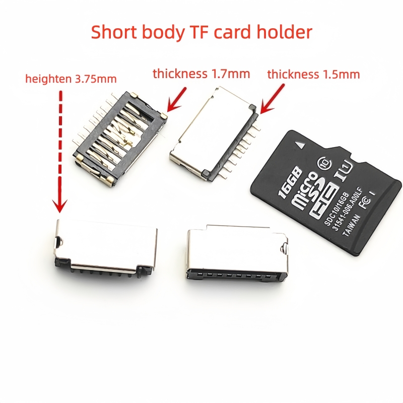 Push Fit Connector - 5/10Pcs Mini-Short Ultra-thin TF card holder