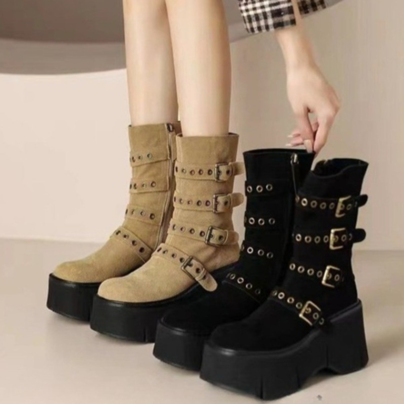 Super High Heel Retro Mid-Tube - Pipe Bending Spring ulasan dan harga