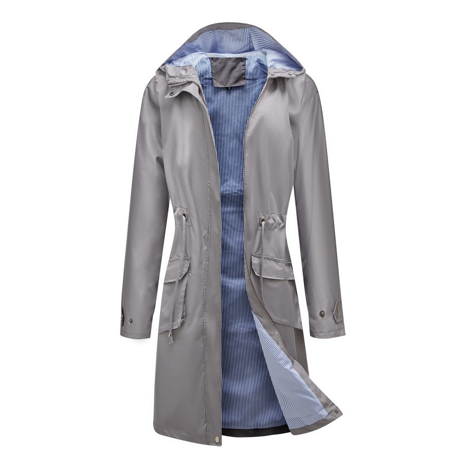Women's Chic Hooded Long Sleev - Pipe Bending Spring ulasan dan harga