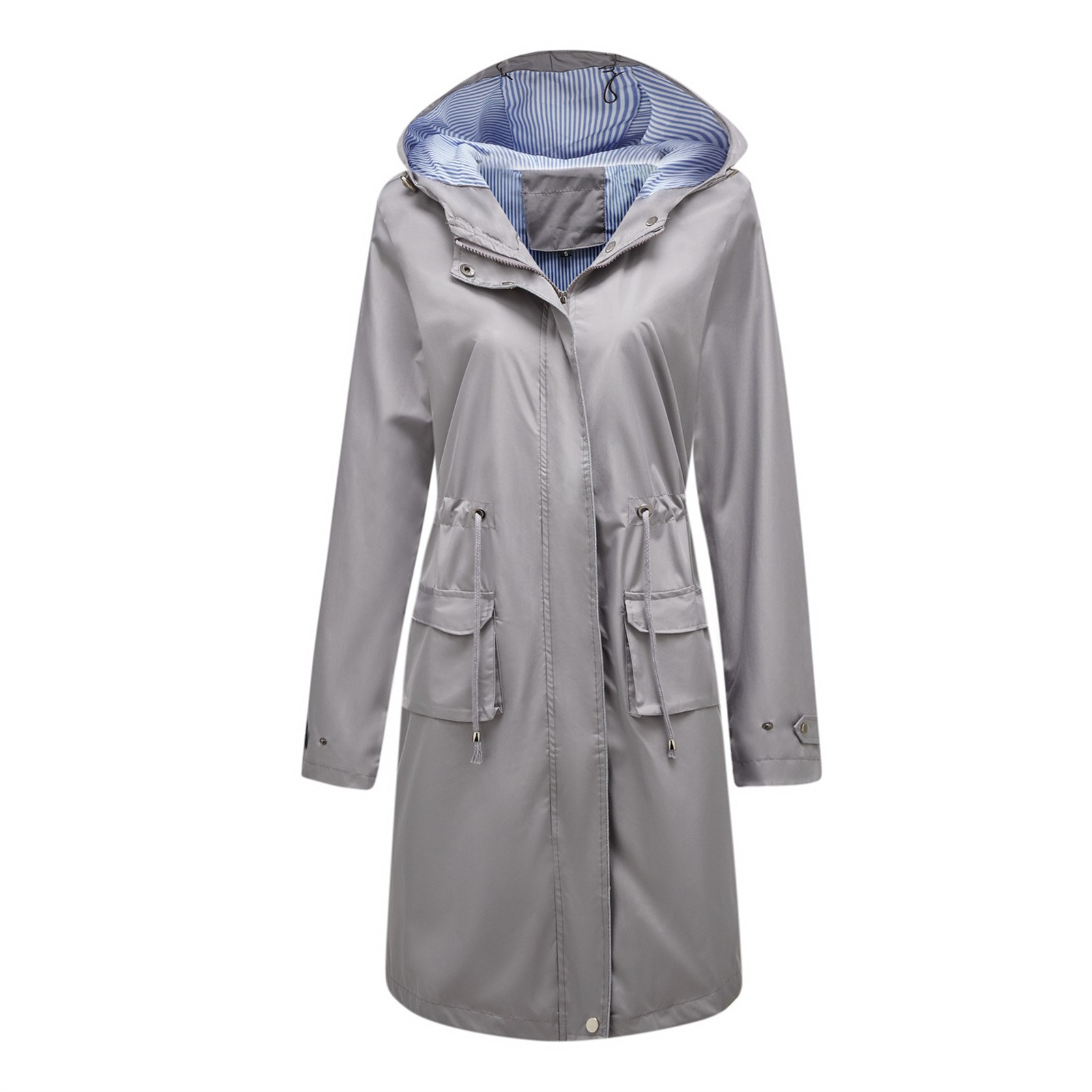 Women's Chic Hooded Long Sleev - Pipe Bending Spring ulasan dan harga