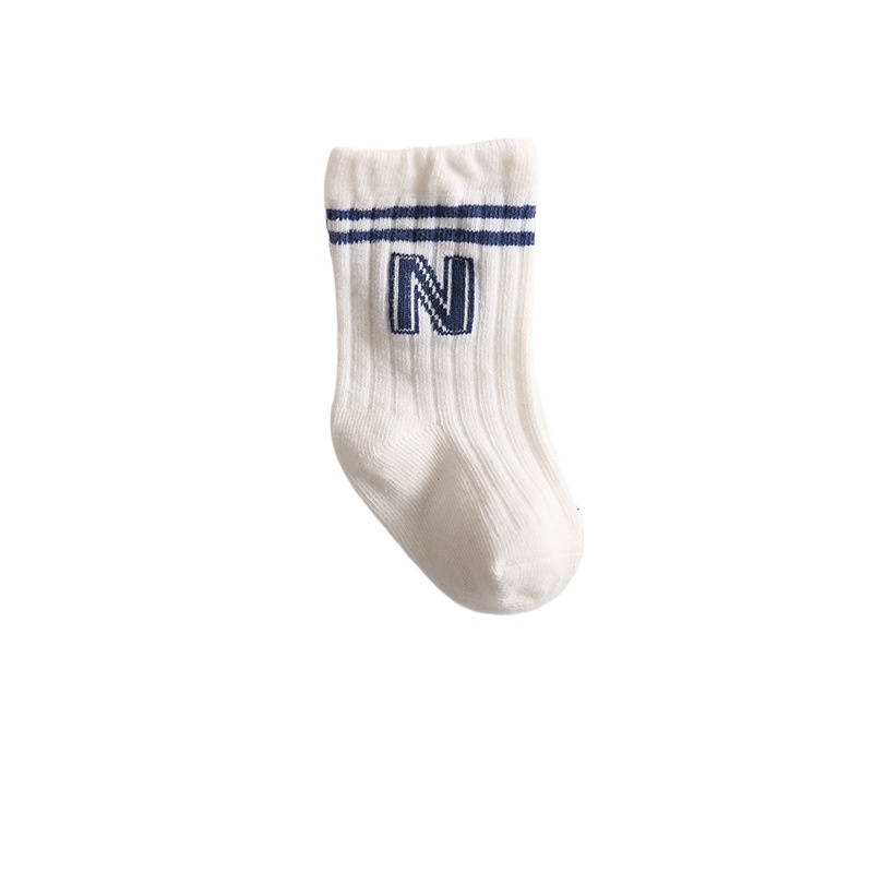 Newborn Baby Boy Mid-tube Sock - Pipe Bending Spring ulasan dan harga