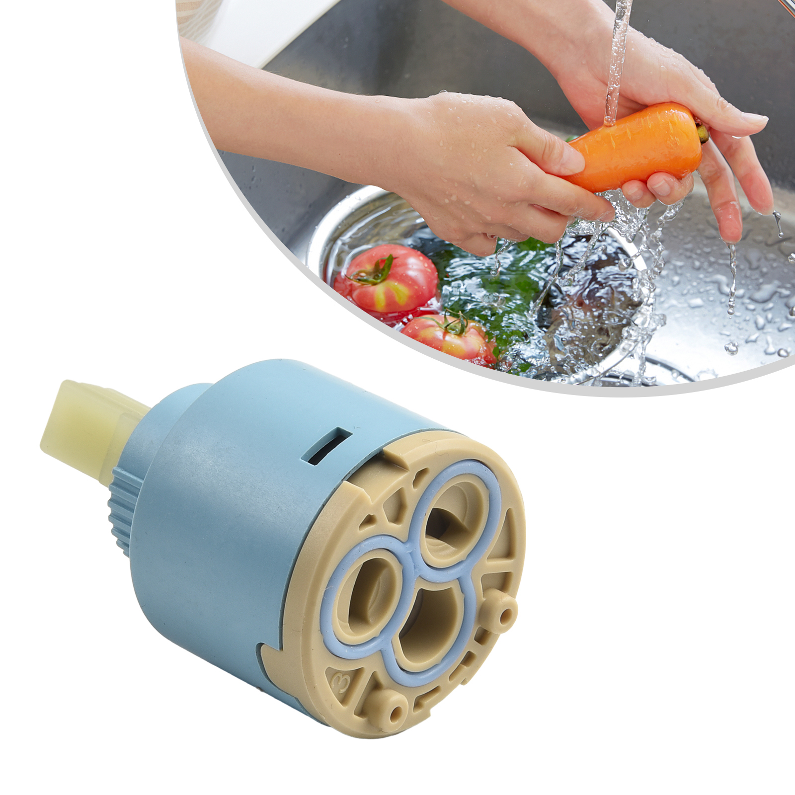 1pc Ceramic Cartridge 35mm/40m - Basin Mixer Cartridge ulasan dan harga