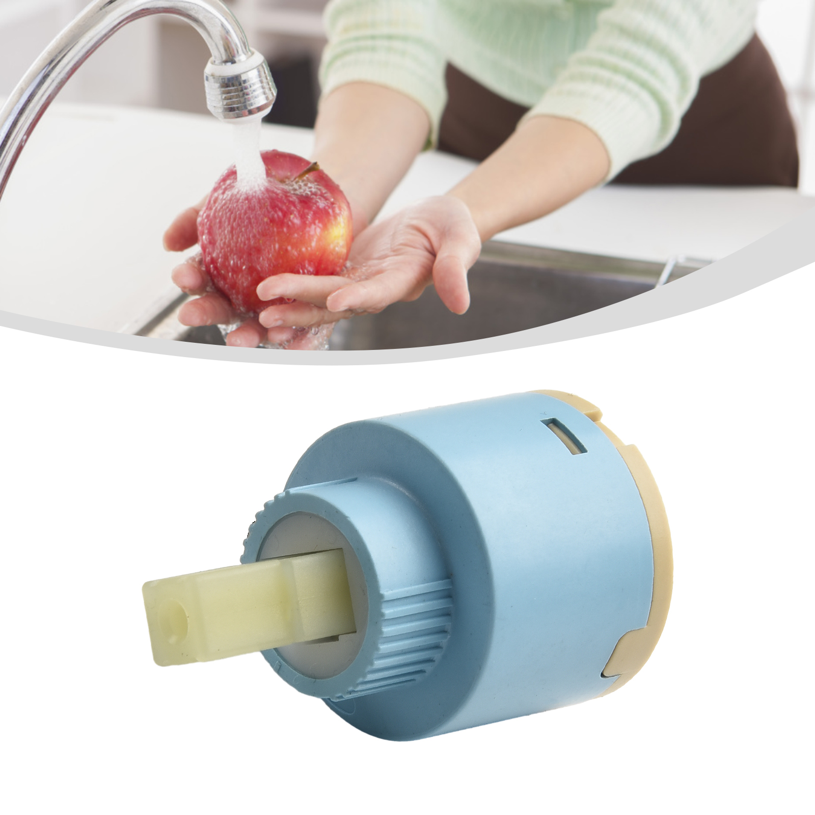 1pc Ceramic Cartridge 35mm/40m - Basin Mixer Cartridge ulasan dan harga