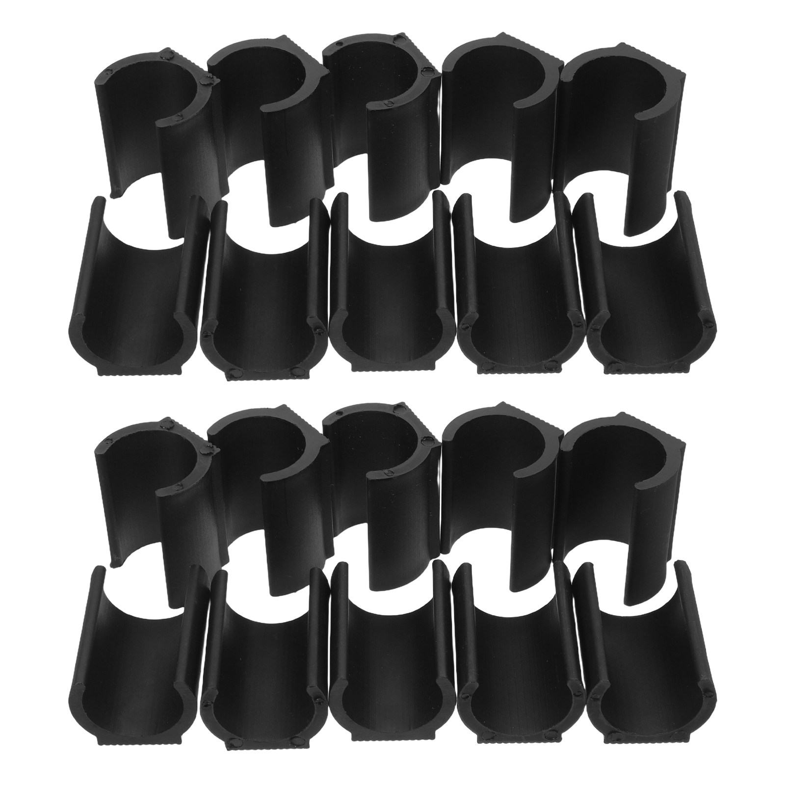 20Pcs Chair Pipe Clamp Black P - Plastic Pipe Clip ulasan dan harga